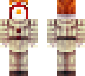 Pennywise Open Mouth Minecraft Skin