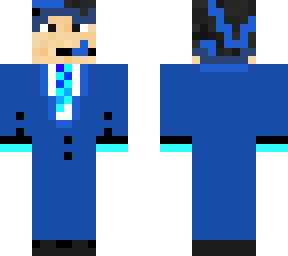 blue suit