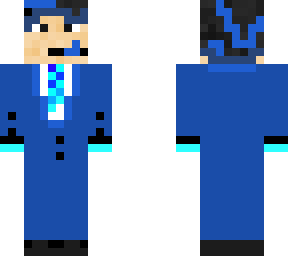 blue suit
