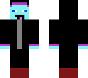 derpy blue guy in black jacket