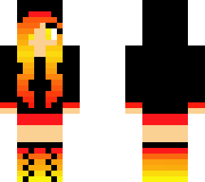 flame hoodie girl
