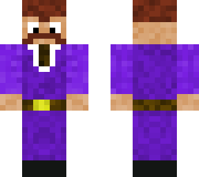 moustache purple man