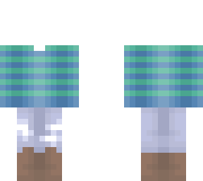 ripped jeans - green and blue stripe sweater - ob
