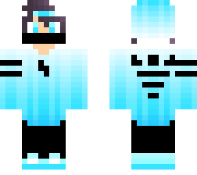 blue hoodie
