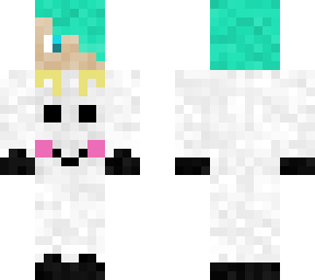 animal onesies - teal haired boy with goat onesie