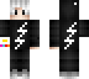 black white