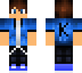 blue guy with k boy