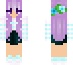 light blue and purple