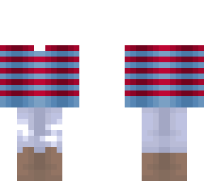 ripped jeans - blue and red stripe sweater - ob