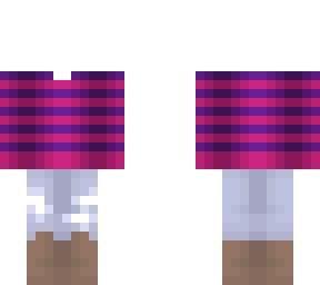 ripped jeans - pink and purple stripe sweater - ob
