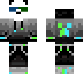 dj panda cyan/lime green