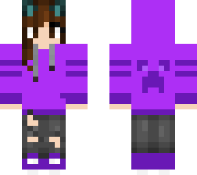 purple cat girl