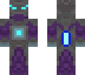 purple war robot