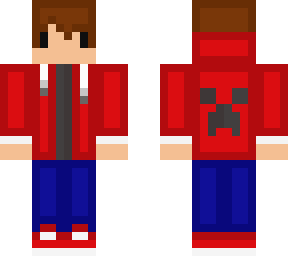 8-bit me with creeper on my back