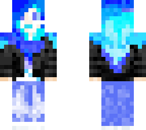 basically me with blue hair.