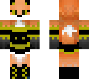 gold in a golden maid outfit