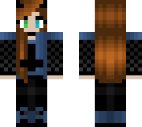 gothic - black and blue - brunette