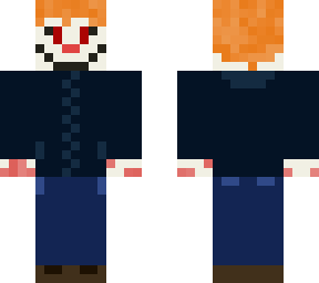 horror clown skin
