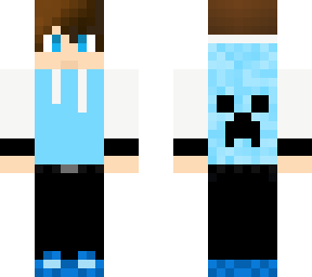 lil blue creeper hoodie guy