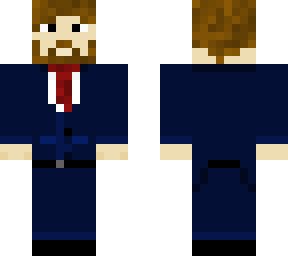 man with blue suit