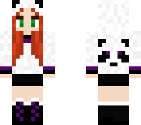 redhead panda girl