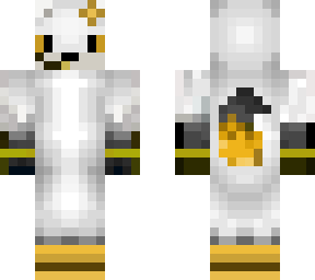 arctic fox name goldie w/ gold socks and gold bands and golden flower (fix)