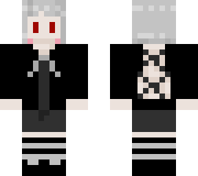 black and white