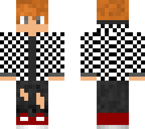 black/white checkered hazel