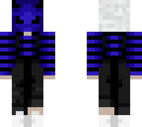 blue and black overalls