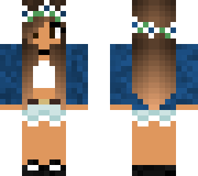 blue tan girl