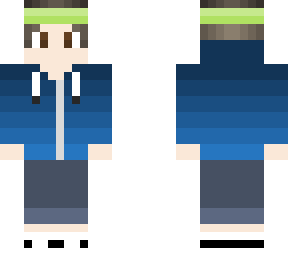 jogger w/ blue hoddie
