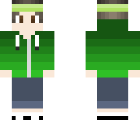jogger w/ green hoodie