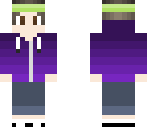 jogger w/ purple hoodie