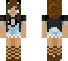 panda girl with brown hair