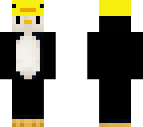 penguin with duck hat