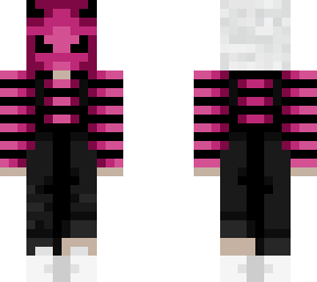pink and black overalls
