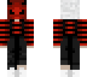 red and black overalls