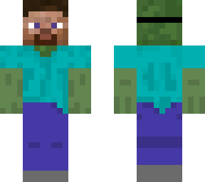 zombie with steve mask