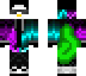 dj penguin w/ tail (colour of tail: green)