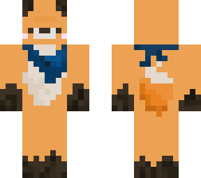 fox with blue bandana