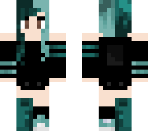 goth in teal lilianna