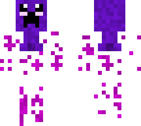 magic chibi purple creeper