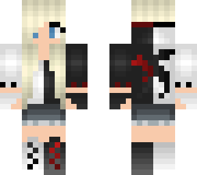 monokuma inspired girl skin