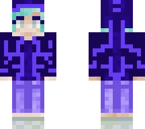 navy and electric blue girl with hoodie.