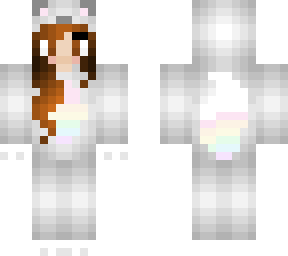 rainbow arctic fox onesie edit