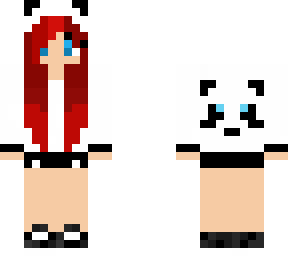 red hair panda girl edit