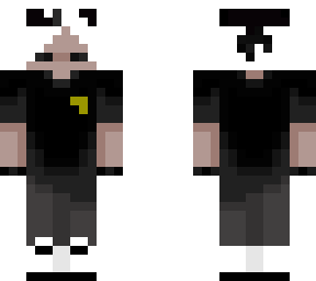 white hair security guard