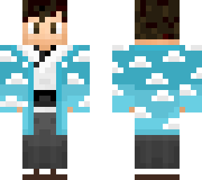 blue kimono haori (removeable)