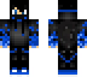 masked blue fire guy