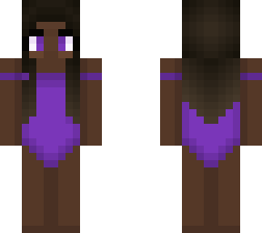 purple bathing suit